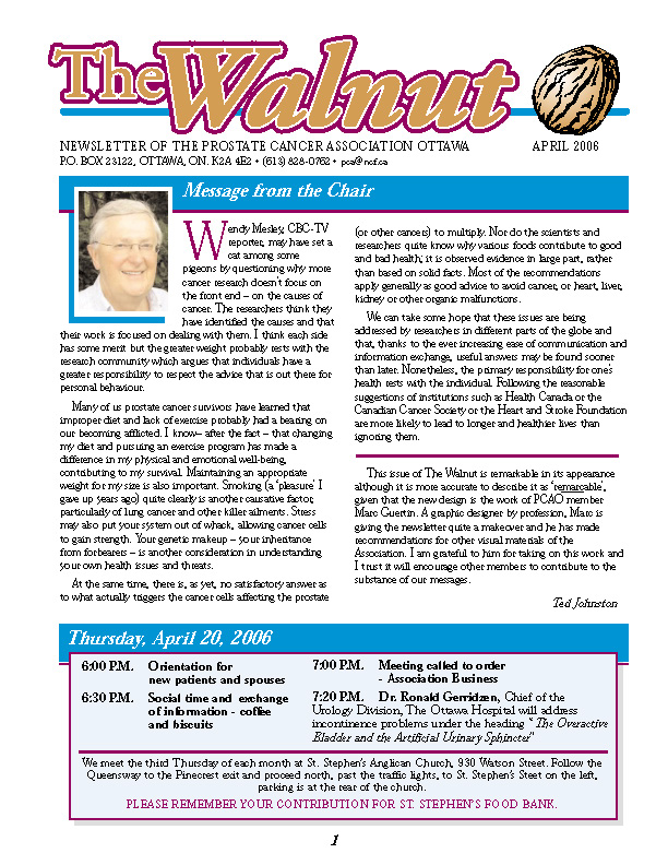 April 2006 Newsletter
