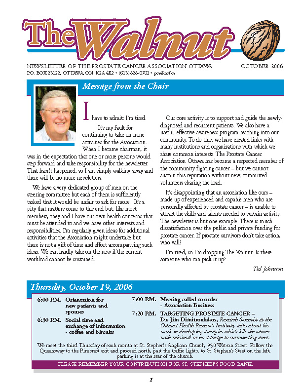October 2006 Newsletter