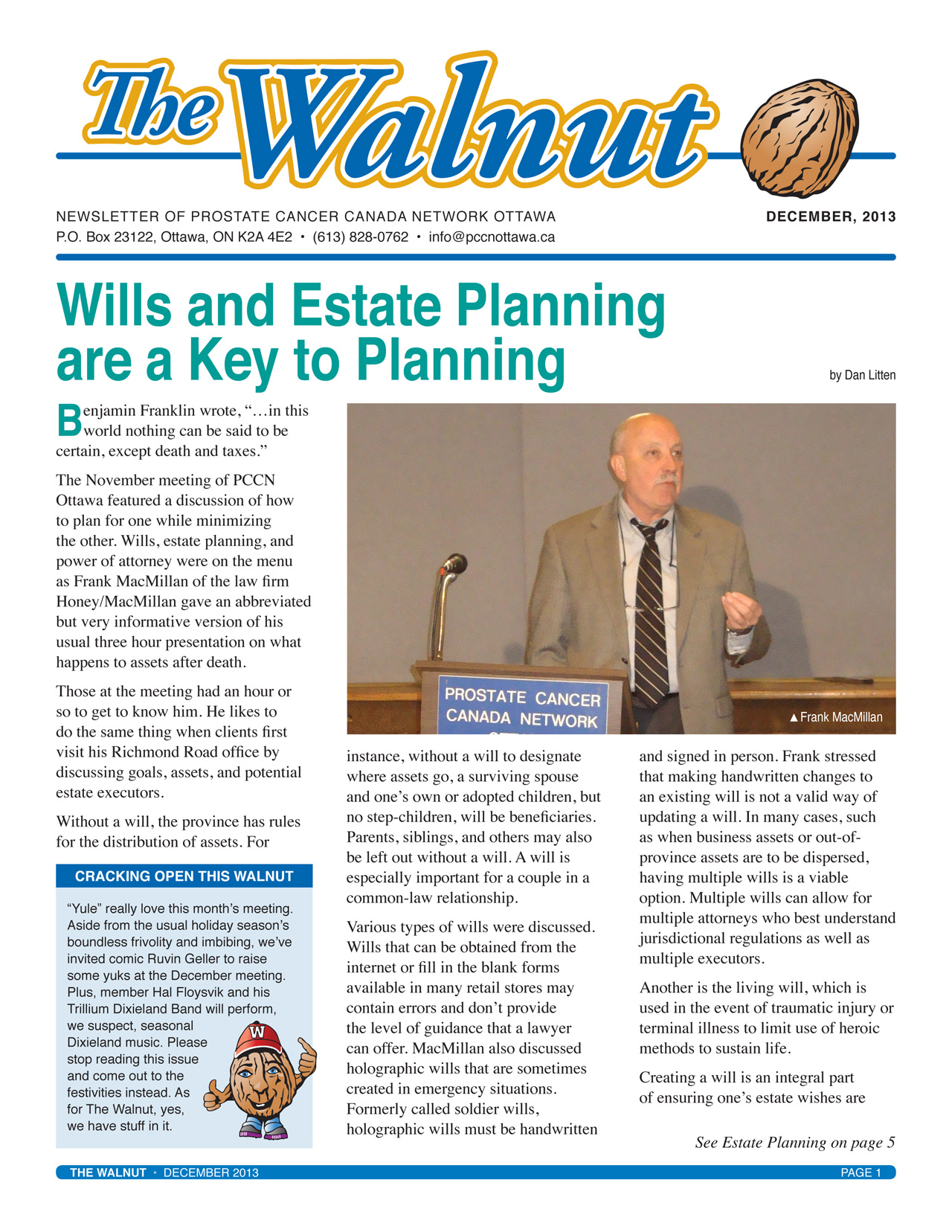 The Walnut - December, 2013